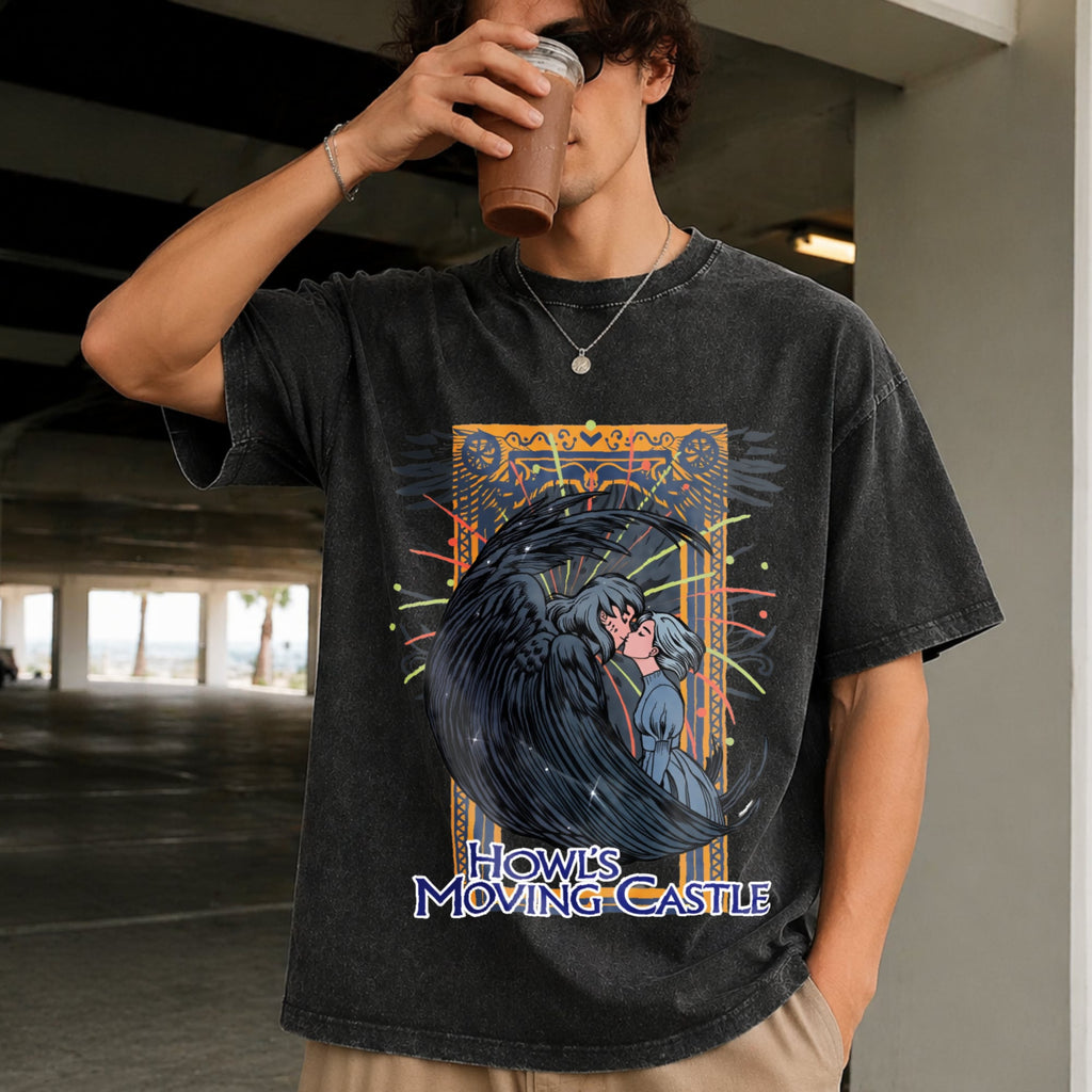 Howl's Moving Castle Vintage Washed T-Shirt product image 2