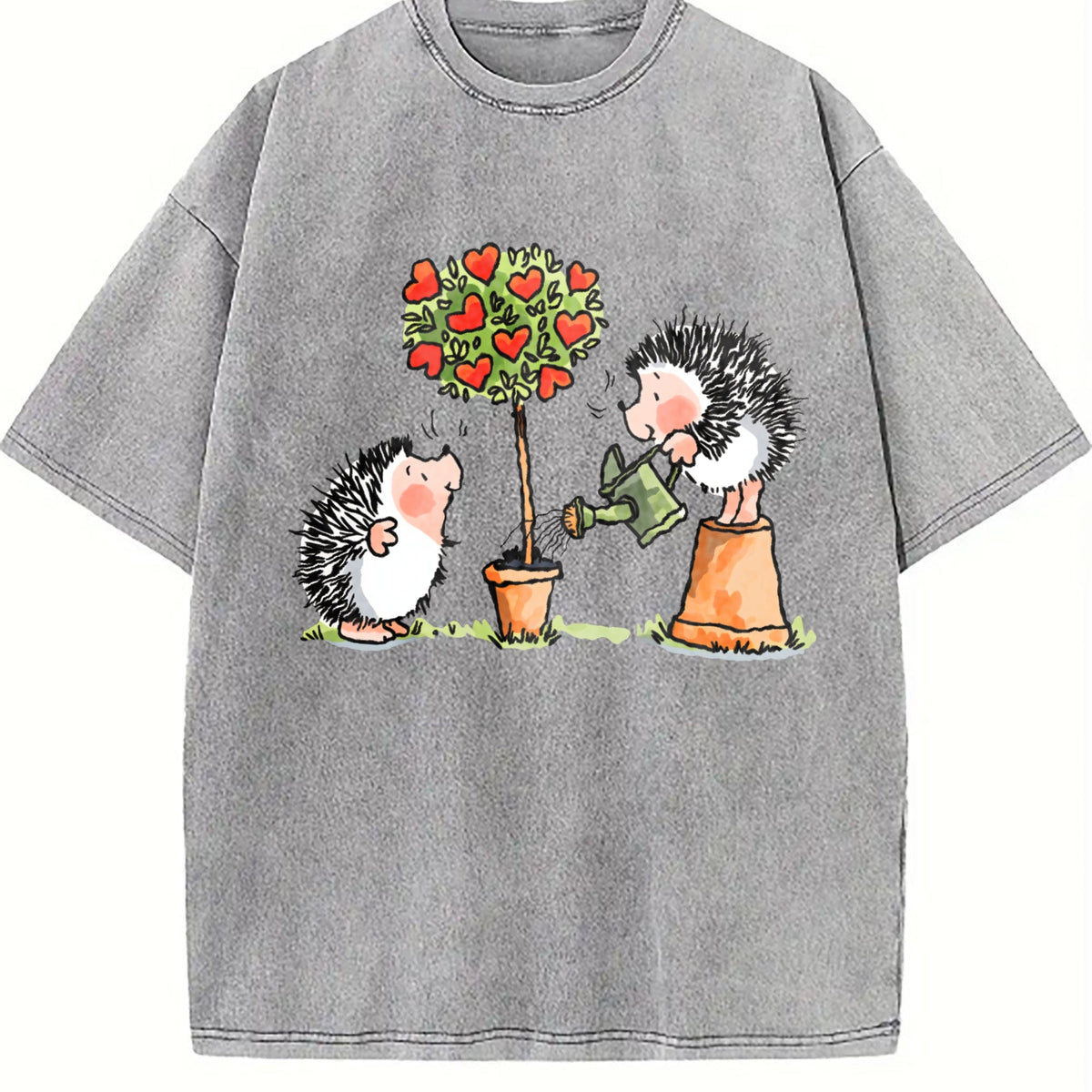Hedgehog & Hearts - With Love Vintage Washed T-Shirt product image 5