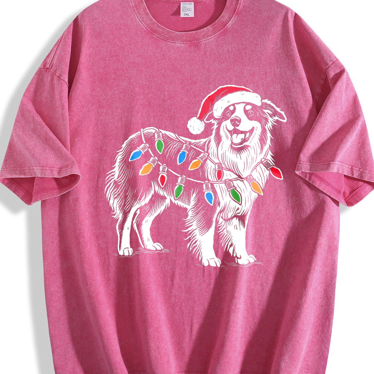 Australian Shepherd Christmas Vintage Washed T-Shirt product image 5