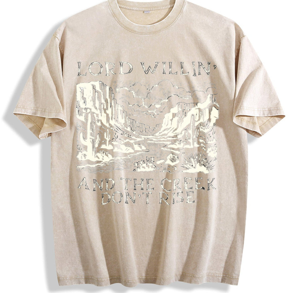 Desert Scenery Vintage Washed T-Shirt product image 1