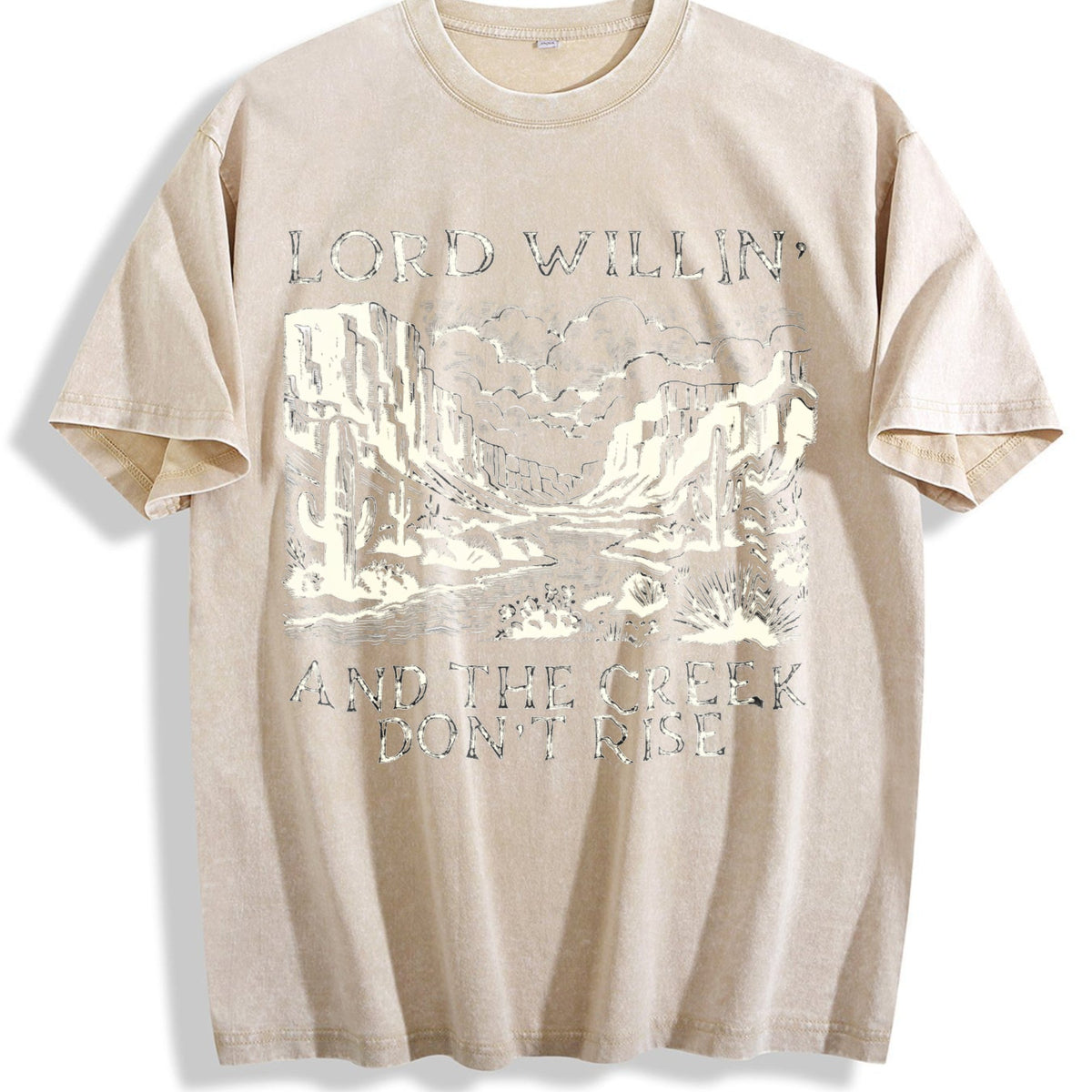 Desert Scenery Vintage Washed T-Shirt product image 1
