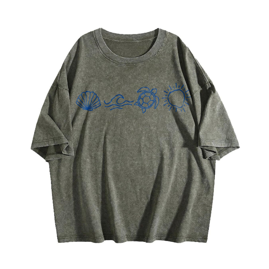 Ocean Icons Vintage Washed T-Shirt product image 4