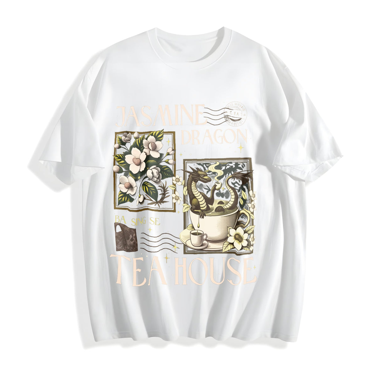 Jasmine Dragon Tea Shop Cotton T-Shirt product image 2