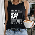 Bright Orange Gym Rat - Letter Women's Tank Top