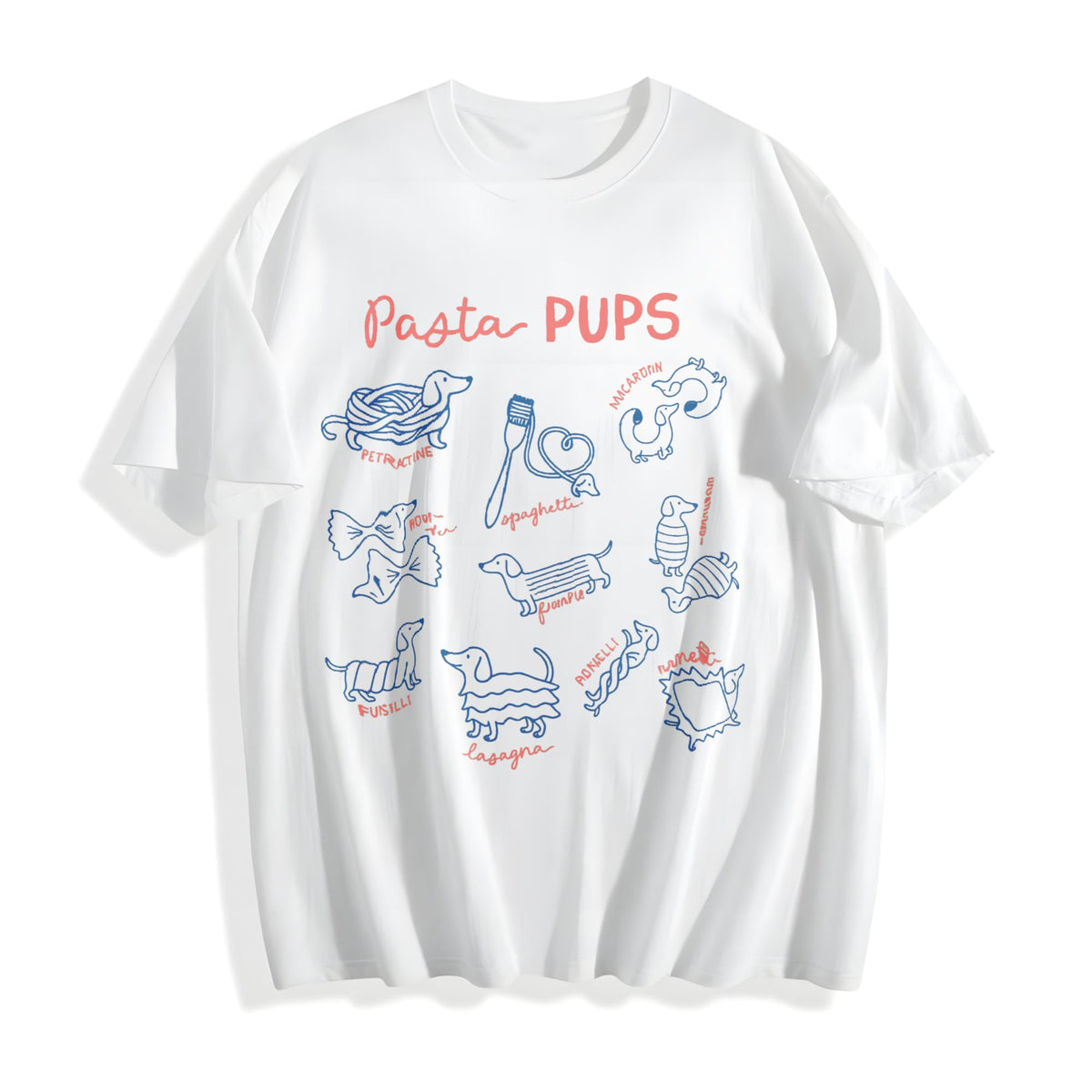 Funny Pasta Dachshund Cotton T-Shirt product image 2