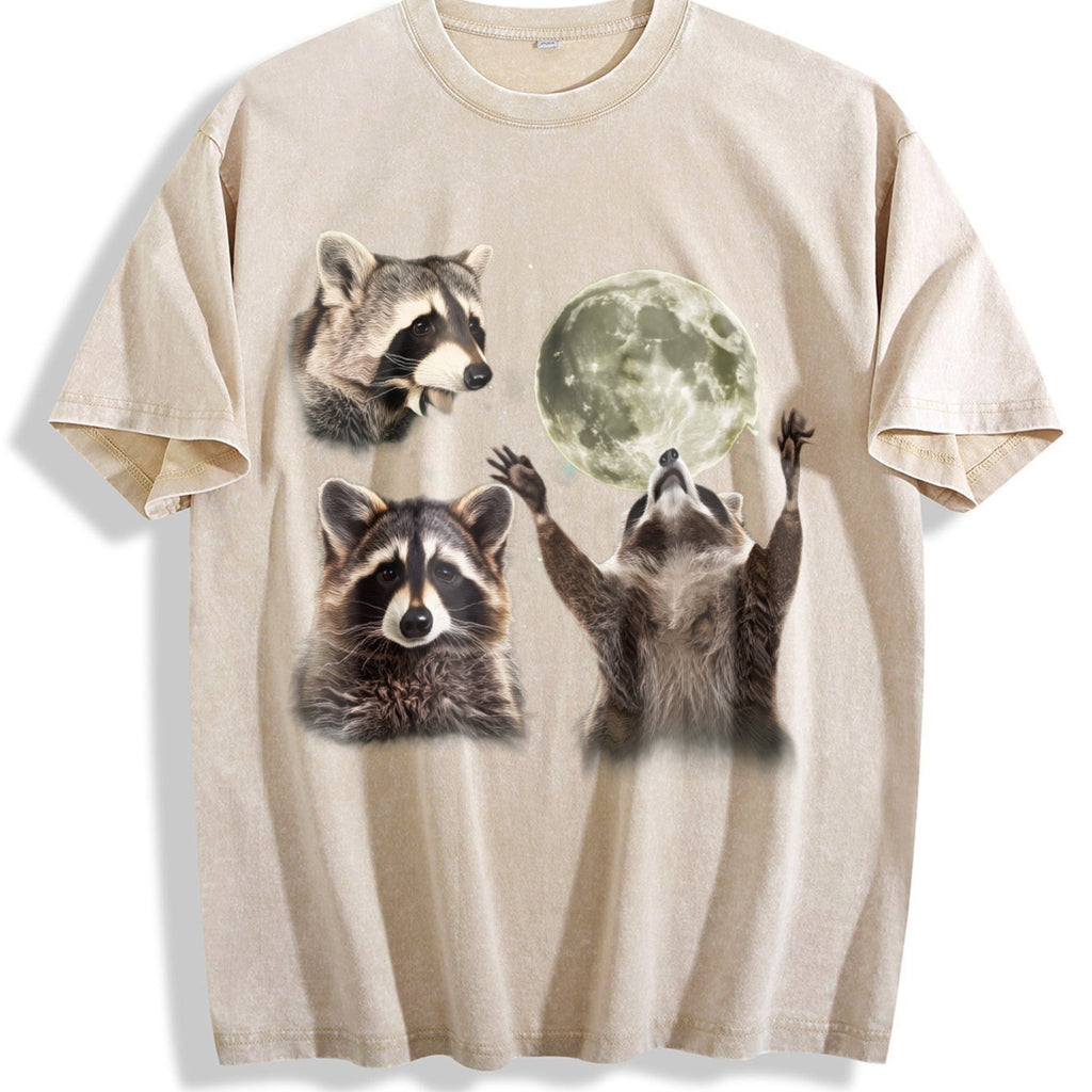 Three Raccoons 90s Vintage Washed T-Shirt product image 1