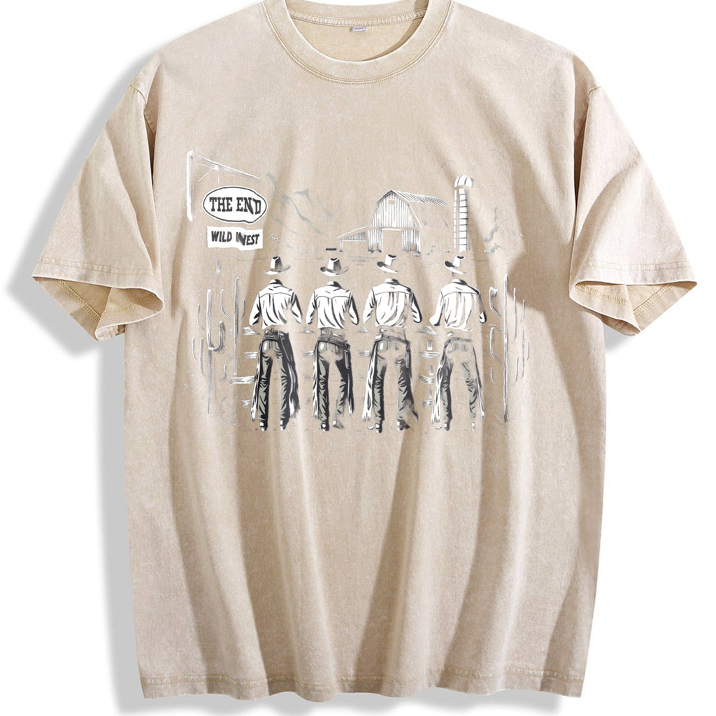 Western Cowboys Vintage Washed T-Shirt product image 1