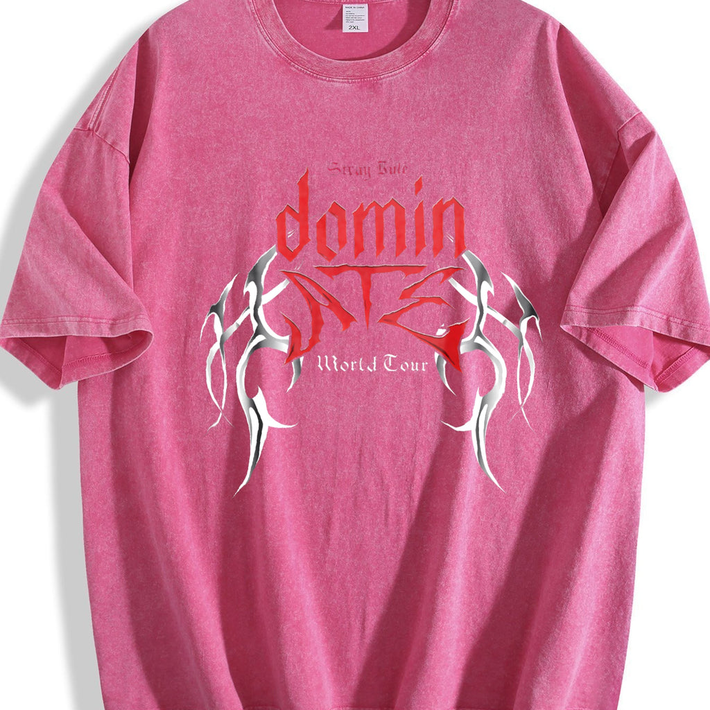 Red Tribal Lettering Vintage Washed T-Shirt product image 7