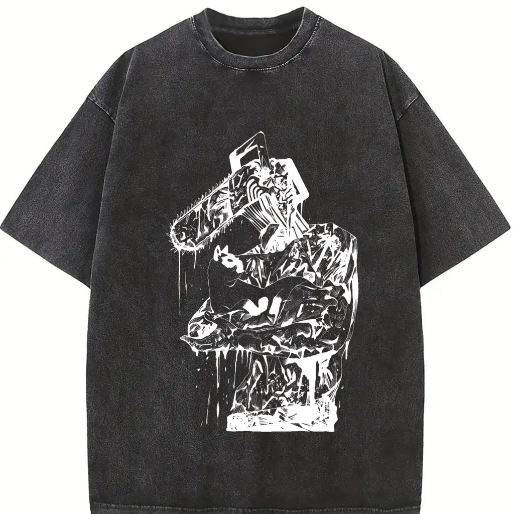 Chainsaw Man Denji Vintage Washed T-Shirt product image 2