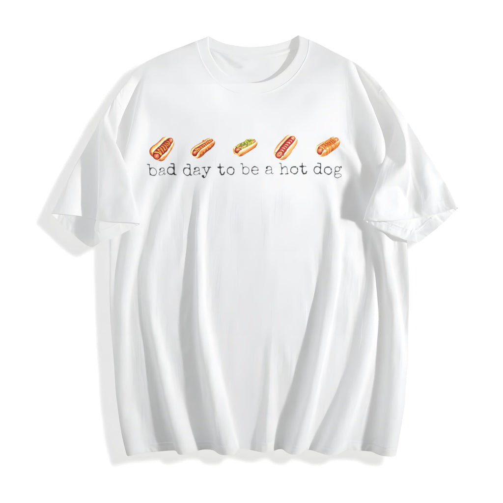 Bad Day To Be A Hotdog Cotton T-Shirt product image 2