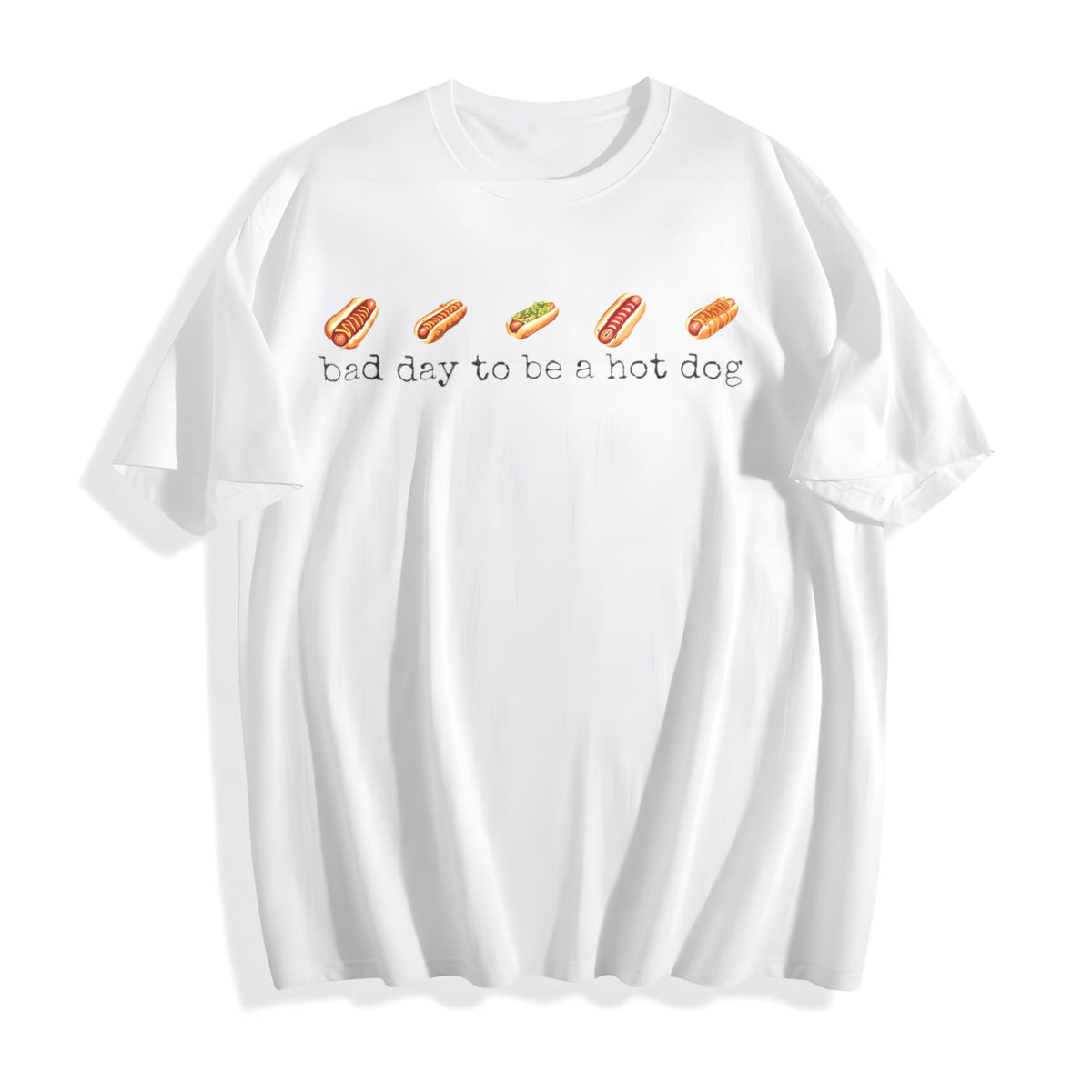 Bad Day To Be A Hotdog Cotton T-Shirt product image 2