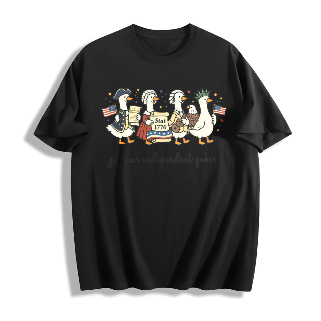 Silly Goose For 4th Of July Cotton T-Shirt product image 1