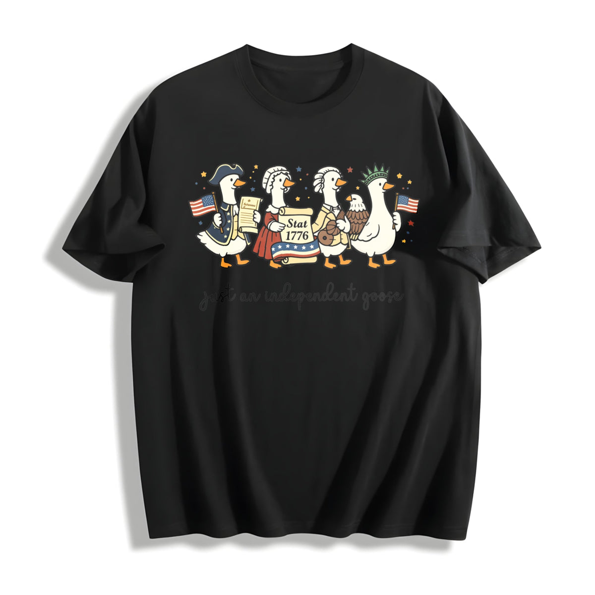 Silly Goose For 4th Of July Cotton T-Shirt product image 1