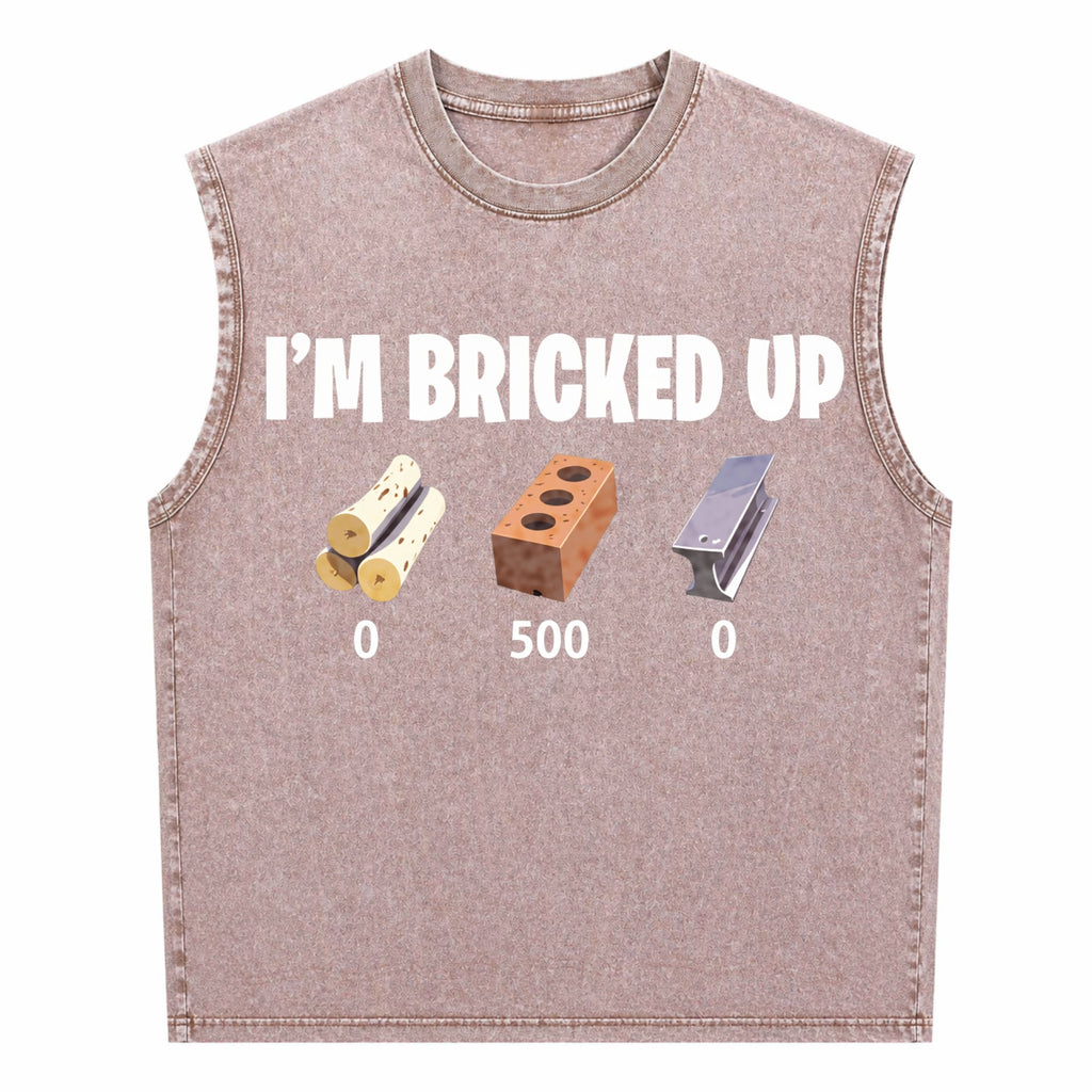 I'm Bricked Up Meme Men's Washed Tank Top