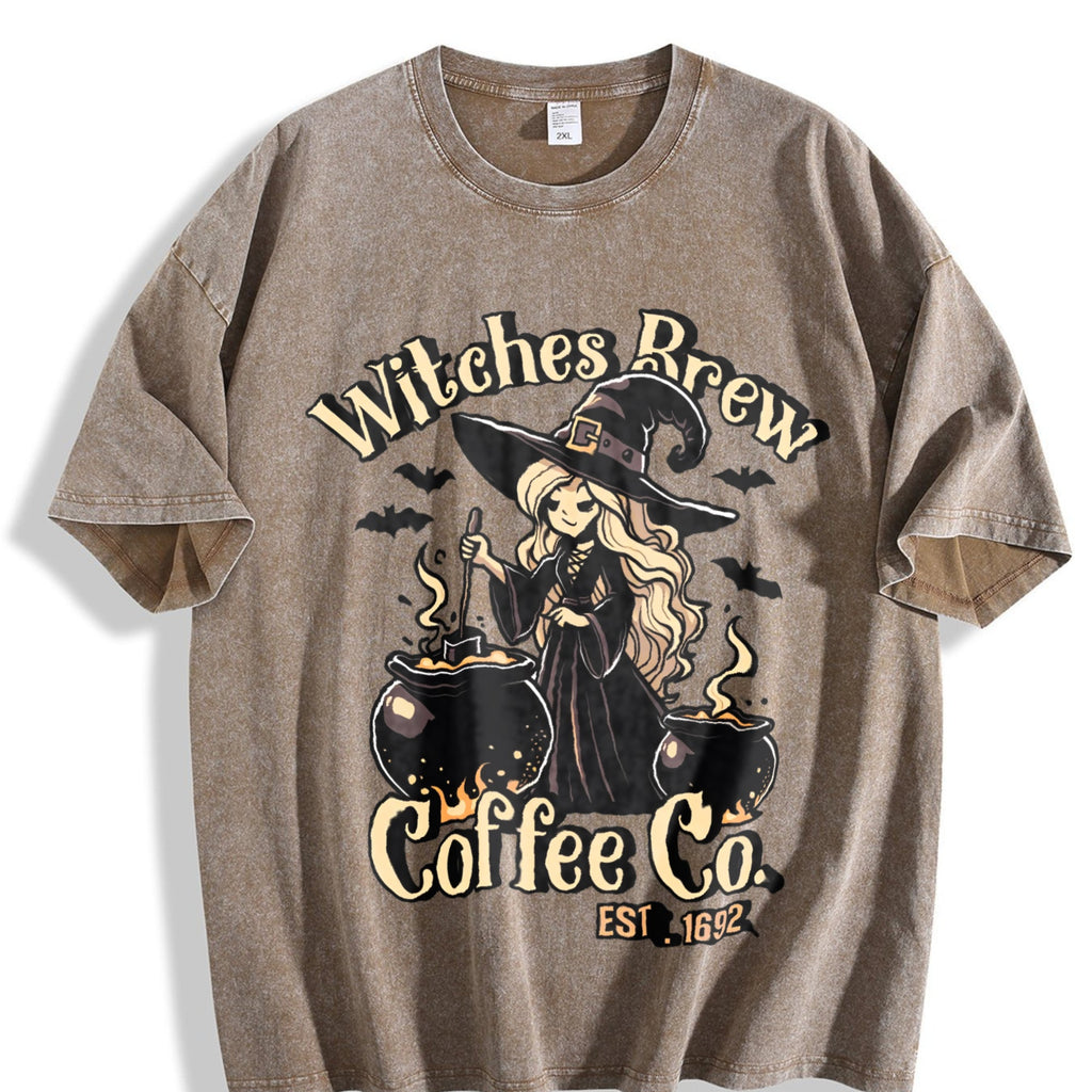 Witches Brew Coffee Co Vintage Washed T-Shirt product image 3