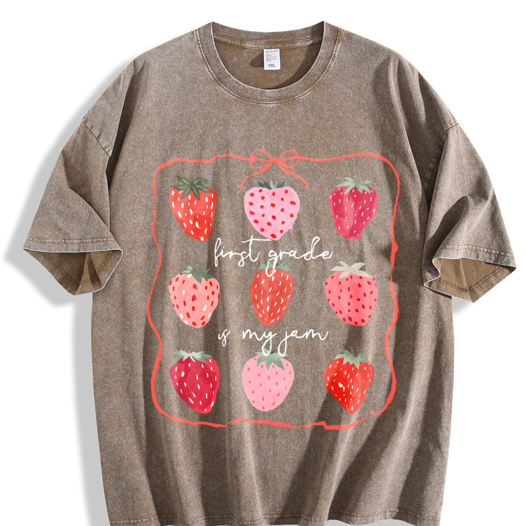 First Grade Teacher Vintage Washed T-Shirt product image 3