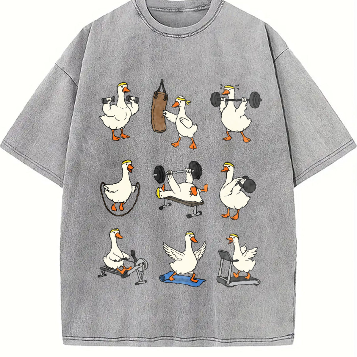 Funny Goose Workout Vintage Washed T-Shirt product image 4