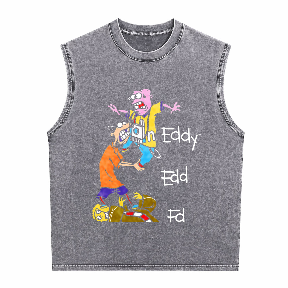 Edd N Eddy Stack Men's Washed Tank Top