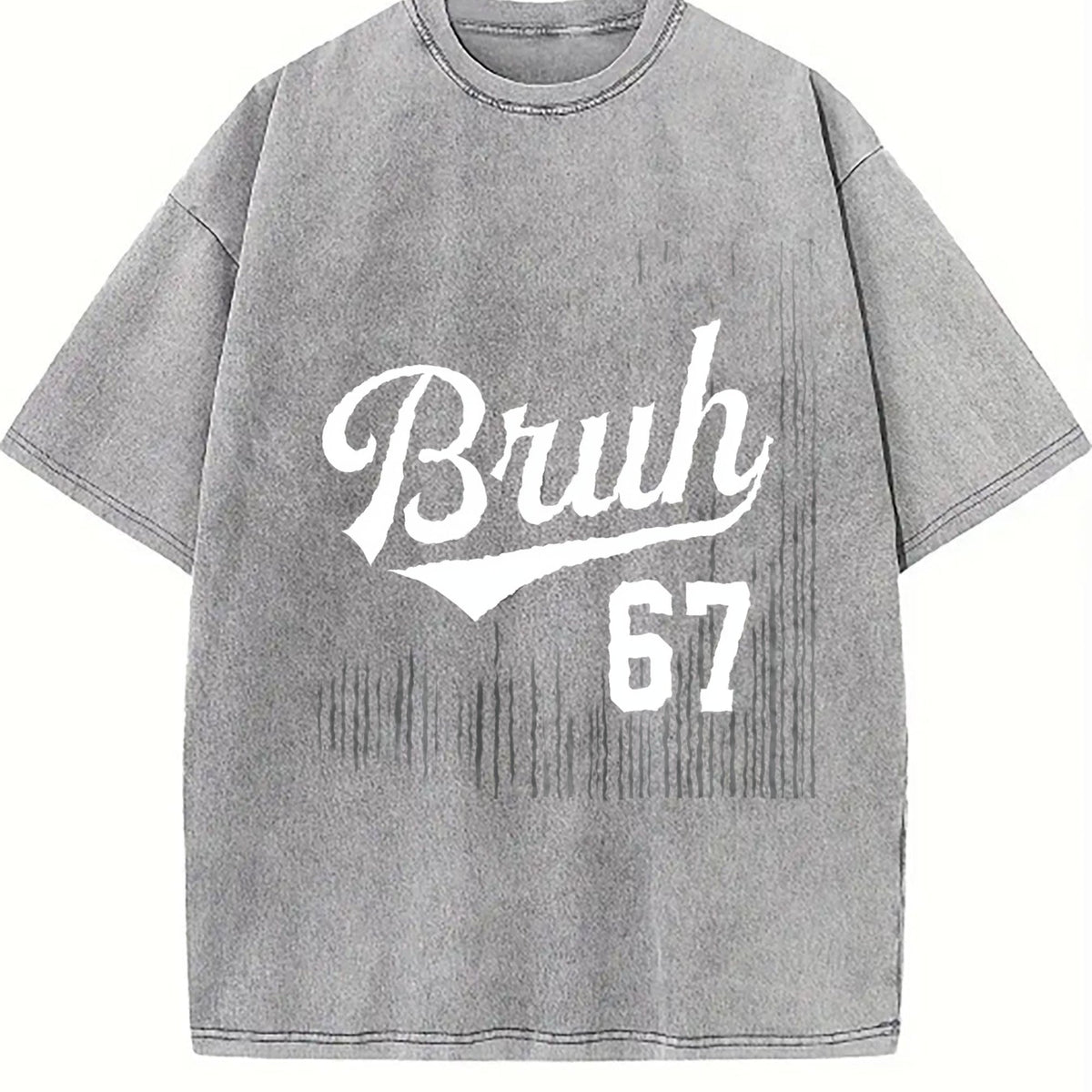 Bruh Six Seven Vintage Washed T-Shirt product image 5