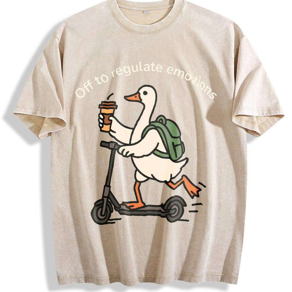 Off To Regulate Emotions Vintage Washed T-Shirt product image 1