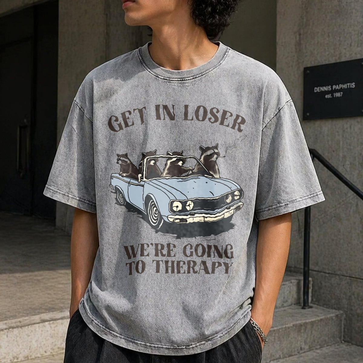 We're Going To Therapy Vintage Washed T-Shirt product image 5
