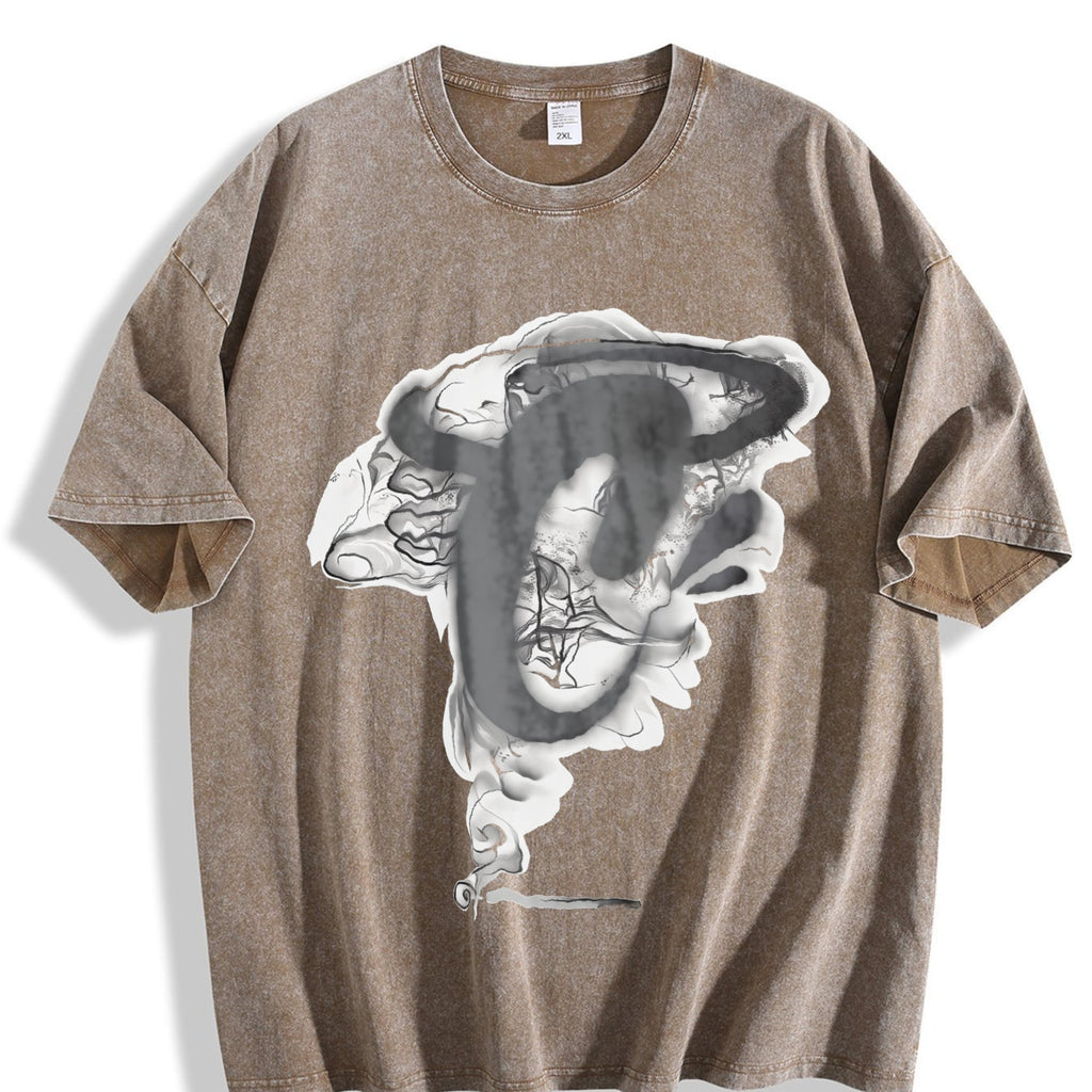 Abstract Vintage Washed T-Shirt product image 3