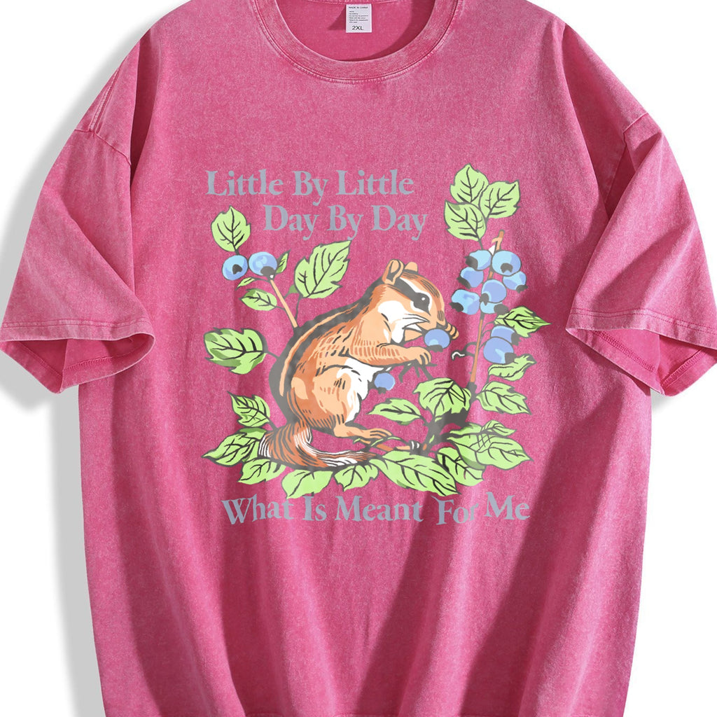 100 Pure With Squirrel And Berry Vintage Washed T-Shirt product image 5