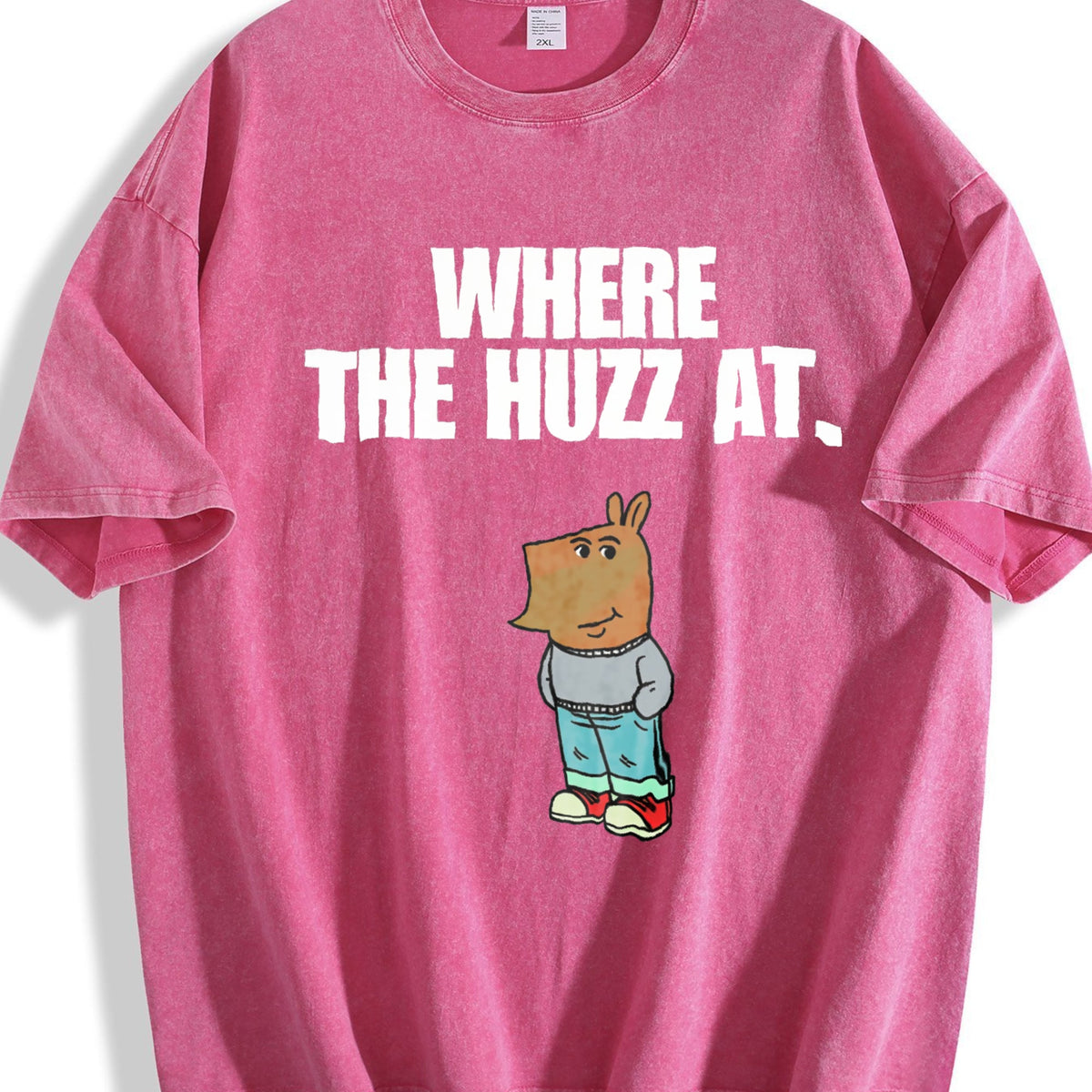 Chill Guy - Where The Huzz At - Vintage Washed T-Shirt product image 5