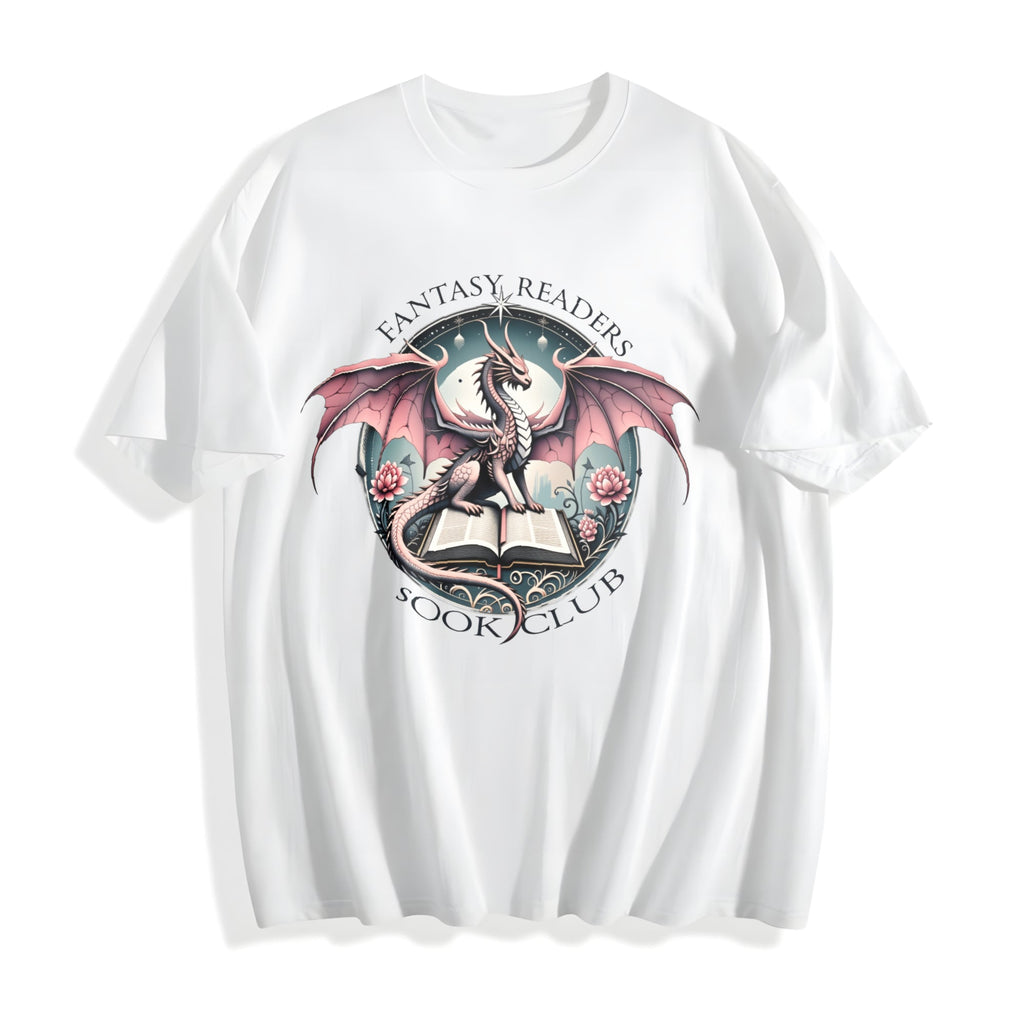 Fantasy Readers Book Club Dragon Cotton T-Shirt product image 2