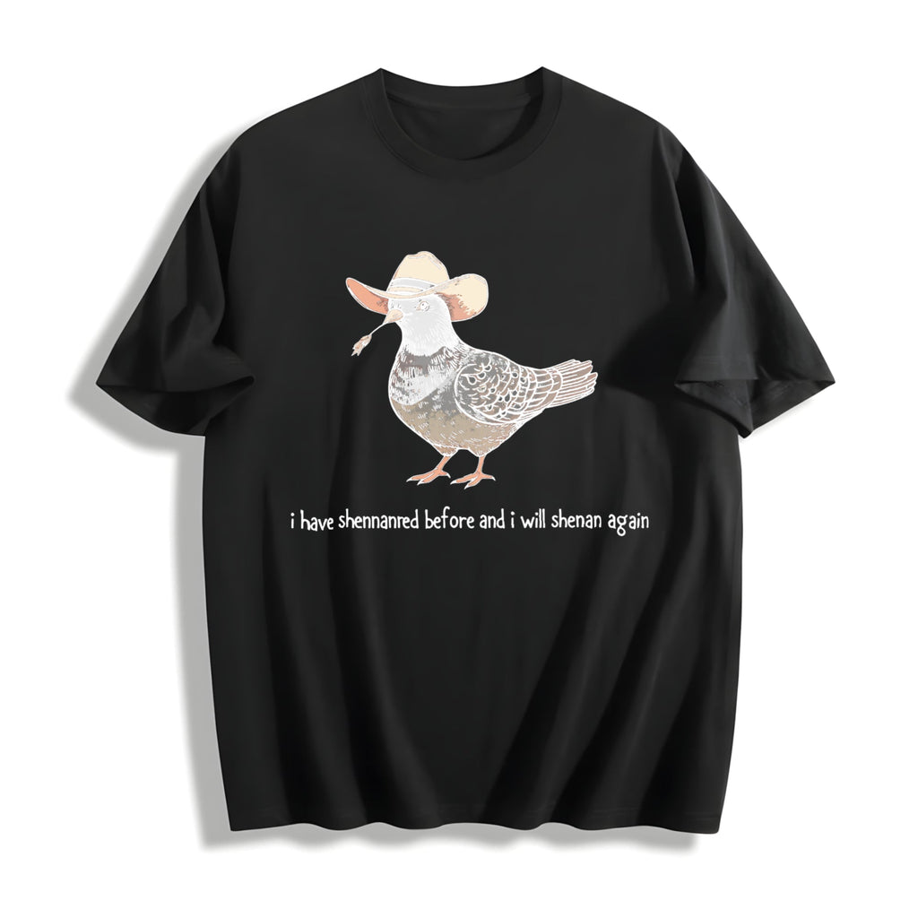 Shenanigans Pigeon Cotton T-Shirt product image 1