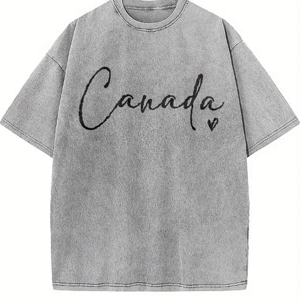 Letter Canada Summer Vintage Washed T-Shirt product image 5