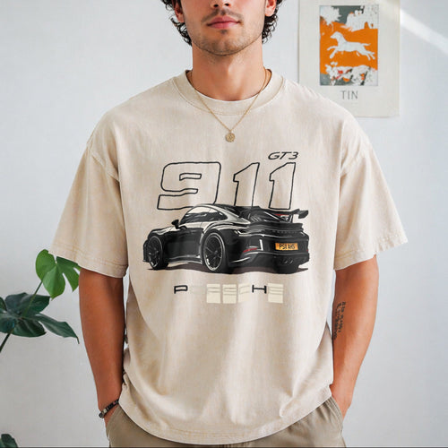 911 GT3 Racing Vintage Washed T-Shirt product image 1