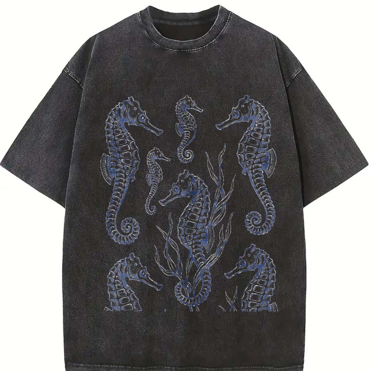 Seahorse 90s Tattoo Vintage Washed T-Shirt product image 2