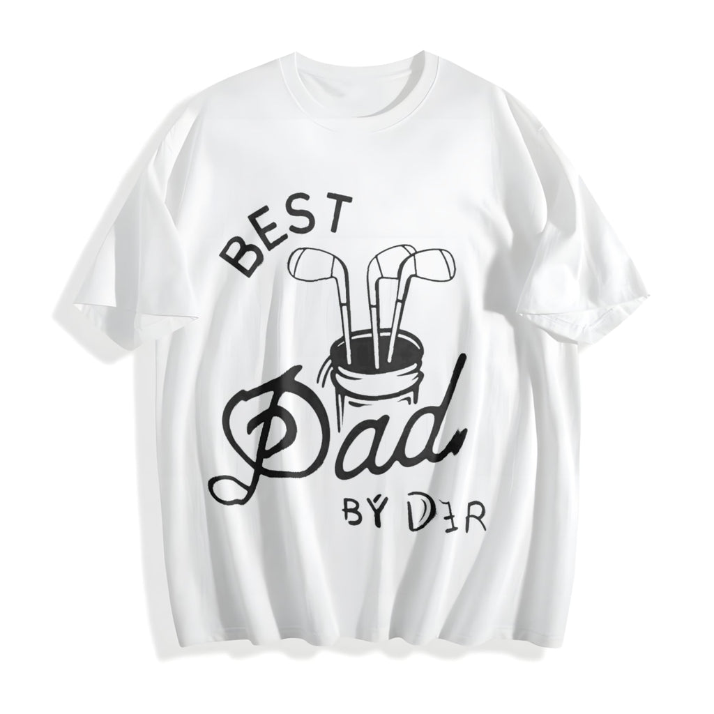 Best Dad By Par Golf Fathers Day Cotton T-Shirt product image 2