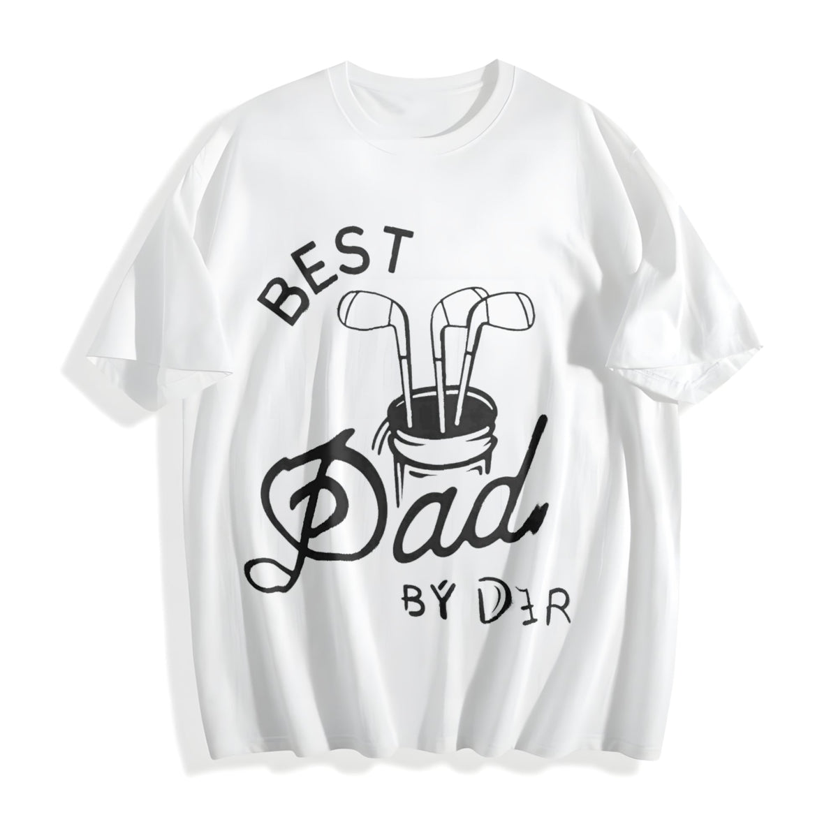 Best Dad By Par Golf Fathers Day Cotton T-Shirt product image 2