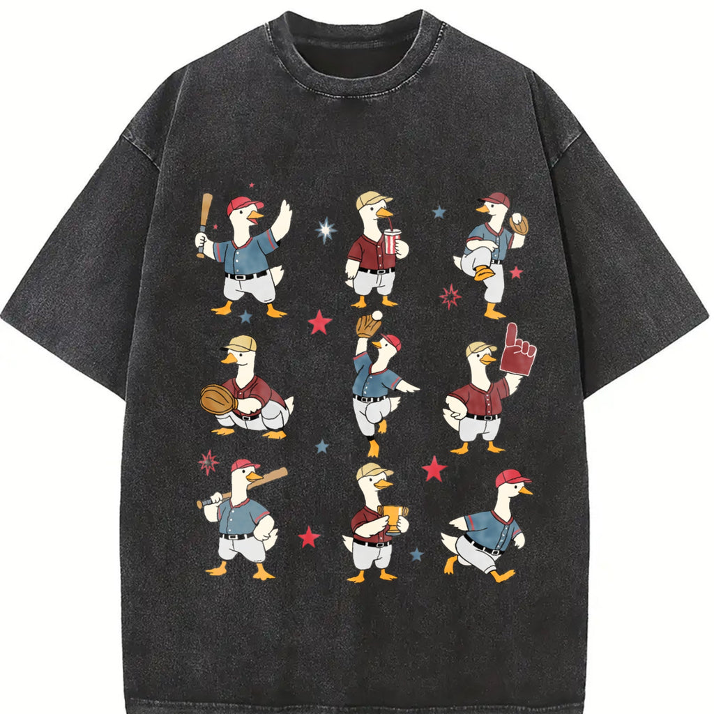Silly Goose Baseball Vintage Washed T-Shirt product image 2