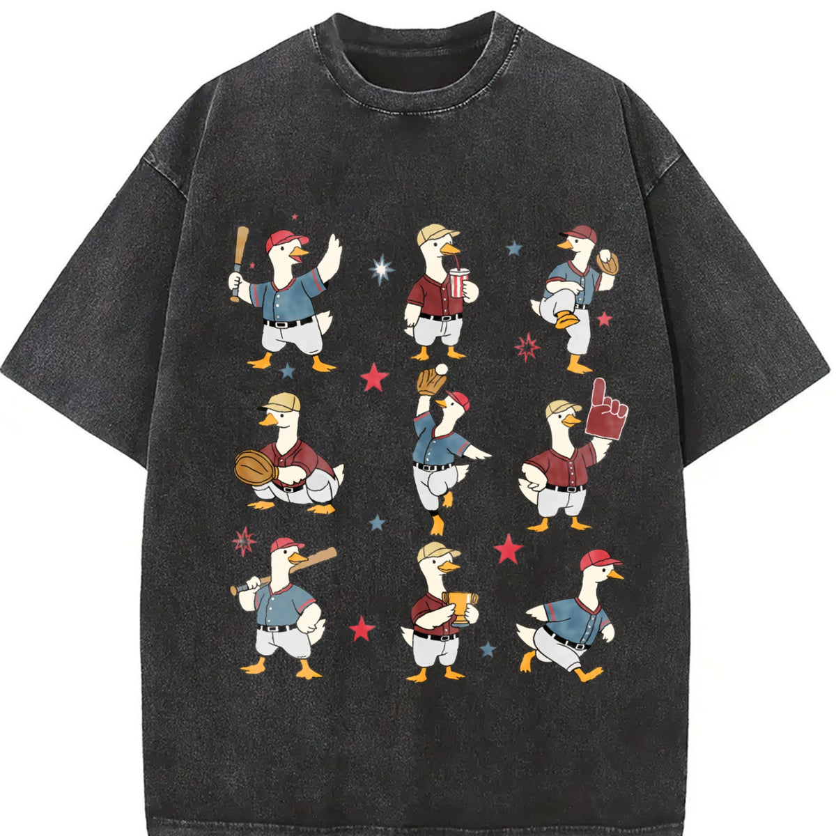 Silly Goose Baseball Vintage Washed T-Shirt product image 2