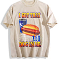 Funny Hot Dog I Got That In Me Food Humor Fast Vintage product image 1