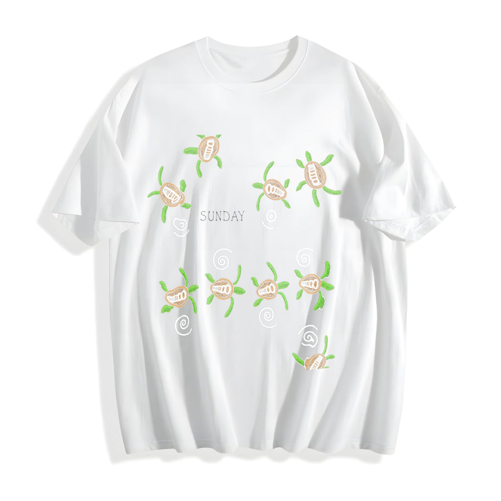 Sea Turtle Summer Cotton T-Shirt product image 2