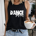 Dance Mom And Silhouette Regular - Fun Cartoon Letter Women's Tank Top