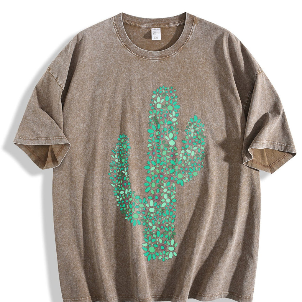 Turquoise Cactus Inspired Western Aesthetic Vintage Washed product image 3