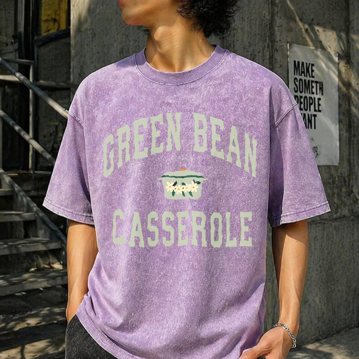 Green Bean Casserole Vintage Washed T-Shirt product image 6