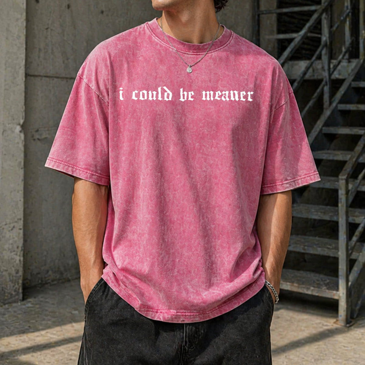 I Could Be Meaner Vintage Washed T-Shirt product image 7