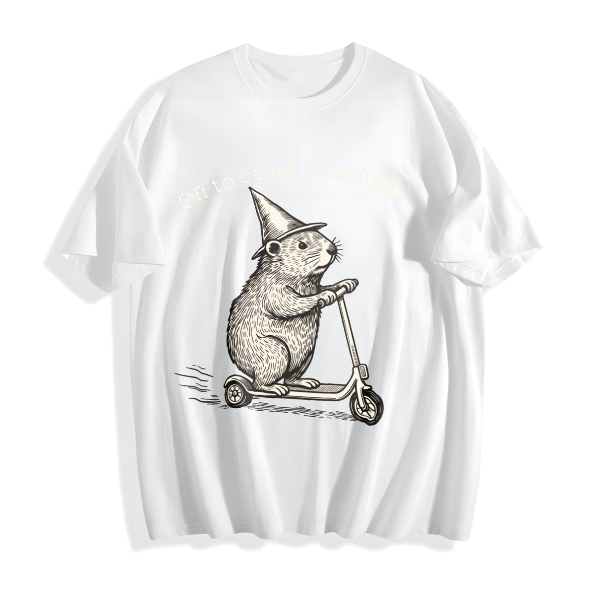 Off To Cause A Kerfuffle Funny Groundhog Scooter Silly product image 2