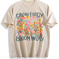 Grow Freely Bloom Wildly Flowers Vintage Washed T-Shirt product image 1