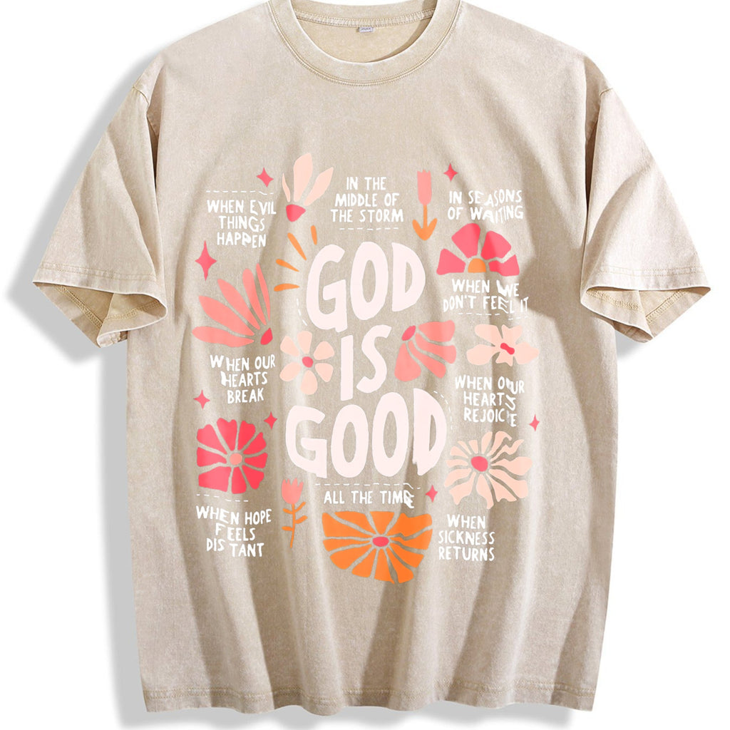 God Is Good All The Time Christian With Floral& Faith product image 1