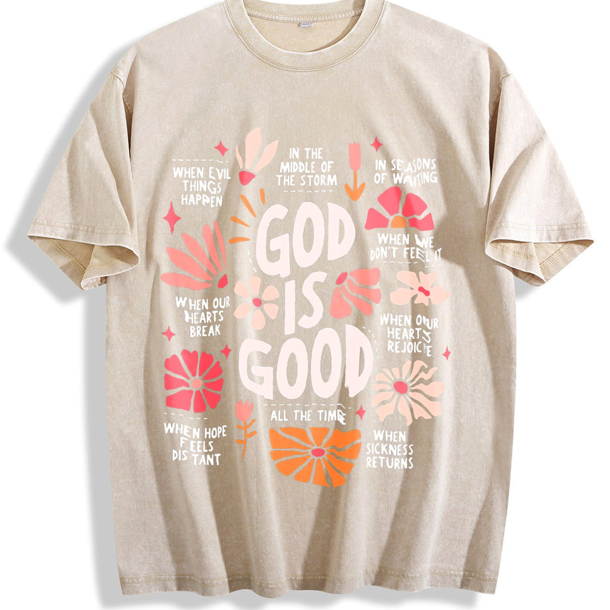 God Is Good All The Time Christian With Floral& Faith product image 1