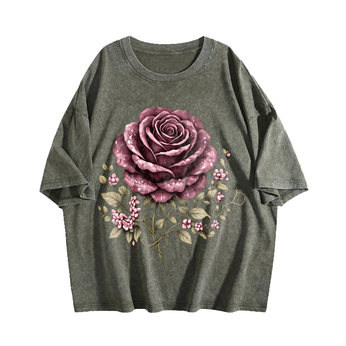 Skull Rose Vintage Washed T-Shirt product image 4