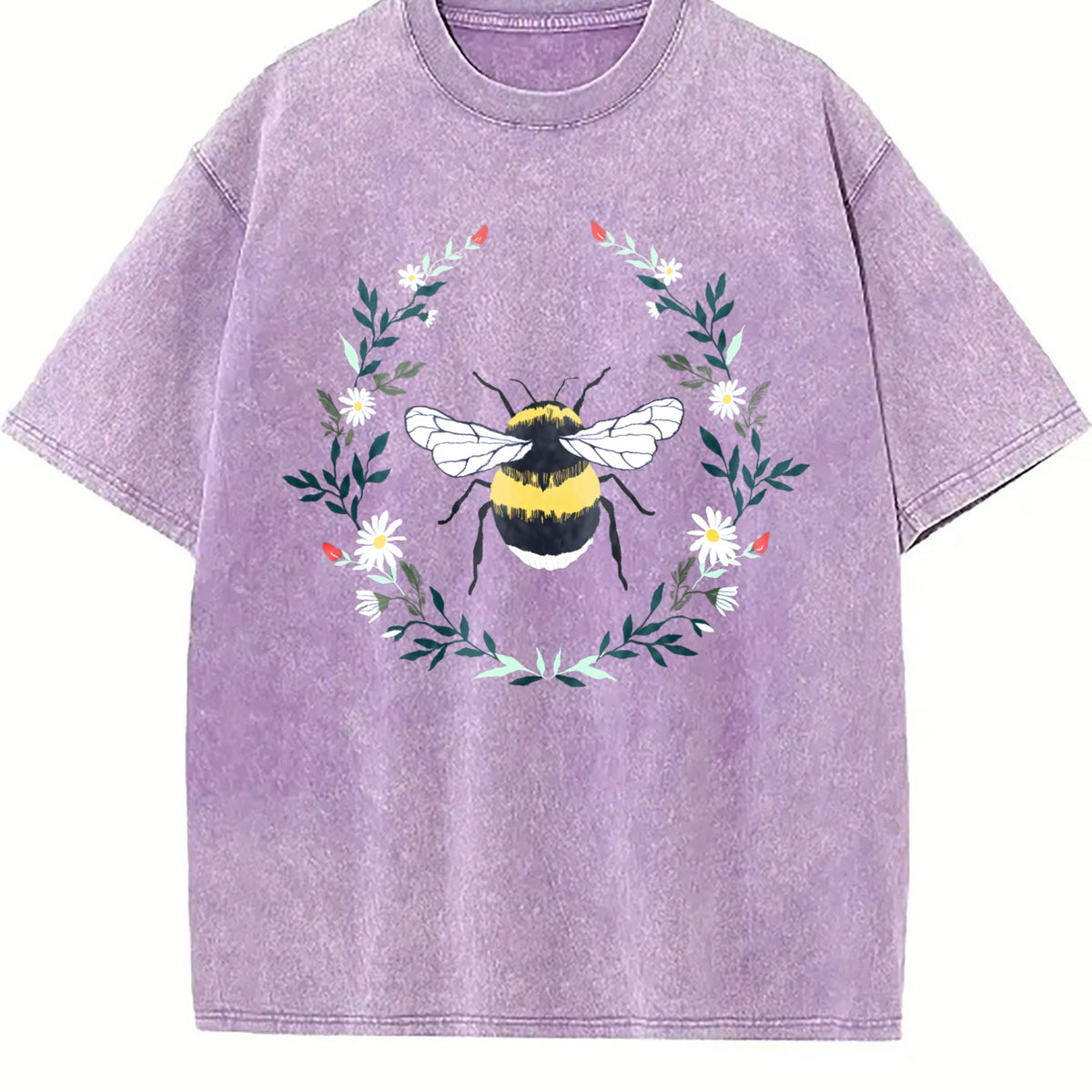 Wildflower Bee Vintage Washed T-Shirt product image 6