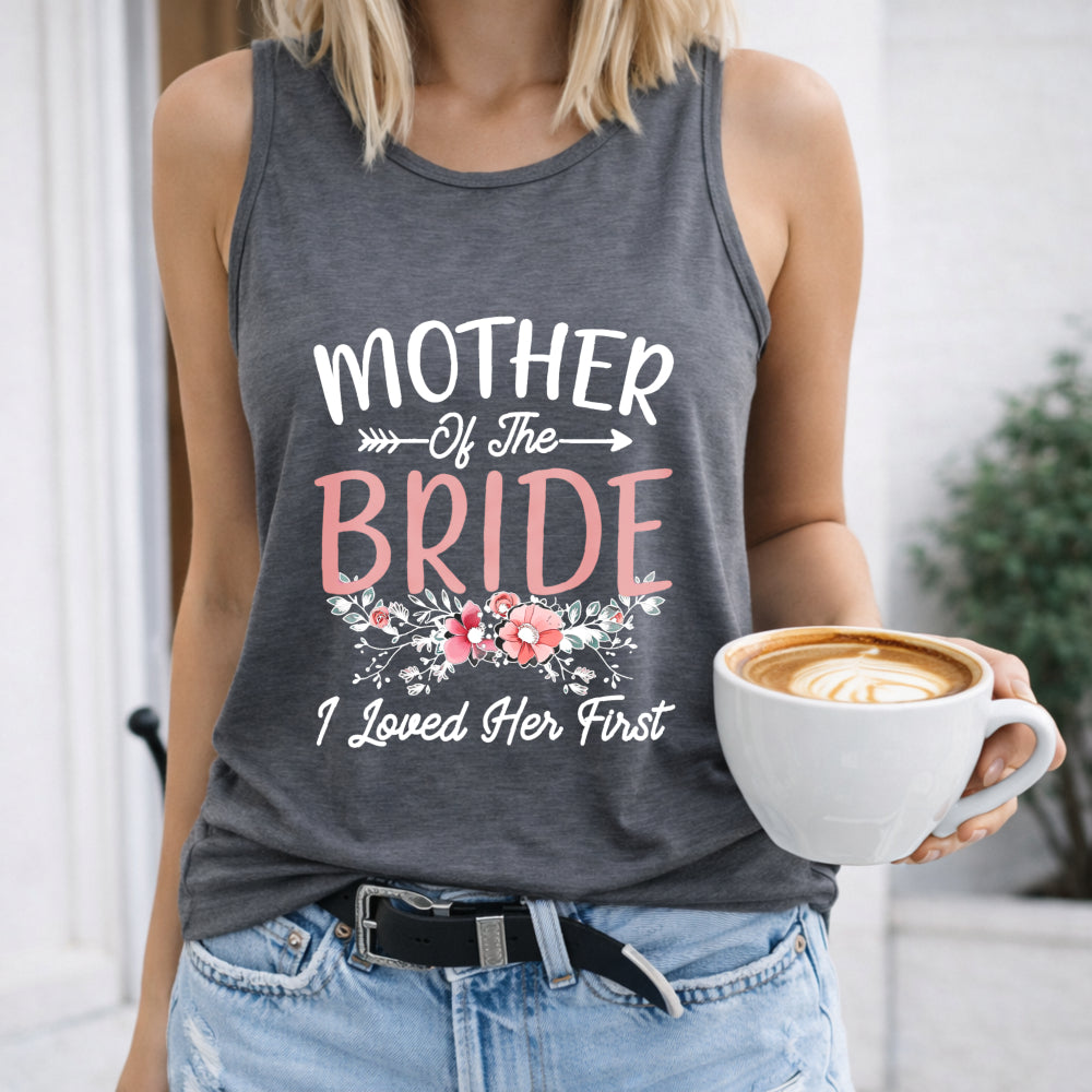 Mother's Day Theme Mother Bride Letters Women's Tank Top